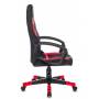 Кресло игровое Zombie 10 черный/красный текстиль/эко.кожа крестовина пластик (ZOMBIE 10 RED) купить  по выгодным ценам