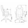 Игровое кресло Бюрократ VIKING 2 AERO Edition черный искусст.кожа/ткань крестовина пластик купить  по выгодным ценам