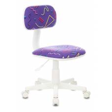 Кресло детское Бюрократ CH-W201NX фиолетовый Sticks 08 крестовина пластик (CH-W201NX/STICK-VIO)