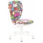 Кресло детское Бюрократ KD-W10 мультиколор маскарад крестовина пластик пластик белый (KD-W10/MASKARAD) купить  по выгодным ценам