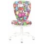 Кресло детское Бюрократ KD-W10 мультиколор маскарад крестовина пластик пластик белый (KD-W10/MASKARAD) купить  по выгодным ценам