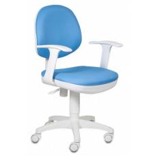 Детское кресло Бюрократ CH-W356AXSN голубой 15-107 крестовина пластик пластик белый