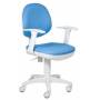 Детское кресло Бюрократ CH-W356AXSN голубой 15-107 крестовина пластик пластик белый купить  по выгодным ценам