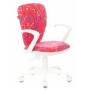 Кресло детское Бюрократ KD-W10AXSN малиновый Sticks 05 крестовина пластик пластик белый (KD-W10AXSN/STICK-PK) купить  по выгодным ценам