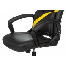 Кресло игровое Zombie DRIVER черный/желтый эко.кожа с подголов. крестовина пластик (ZOMBIE DRIVER YEL)