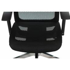 Кресло руководителя Бюрократ 821 черный сетка с подголов. крестовина алюминий (821/BLACK)