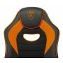 Игровое кресло Zombie GAME 16 черный/оранжевый купить  по выгодным ценам