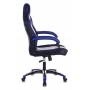 Игровое кресло Бюрократ VIKING 2 AERO черный/синий искусст.кожа/ткань крестовина пластик купить  по выгодным ценам