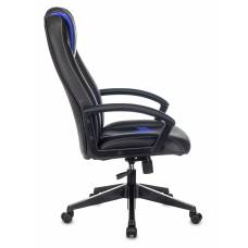 Кресло игровое Zombie 8 черный/синий эко.кожа крестовина пластик (ZOMBIE 8 BLUE)