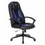 Кресло игровое Zombie 8 черный/синий эко.кожа крестовина пластик (ZOMBIE 8 BLUE) купить  по выгодным ценам