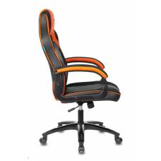 Игровое кресло Бюрократ VIKING 2 AERO черный/оранжевый искусст.кожа/ткань крестовина пластик