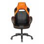 Игровое кресло Бюрократ VIKING 2 AERO черный/оранжевый искусст.кожа/ткань крестовина пластик купить  по выгодным ценам