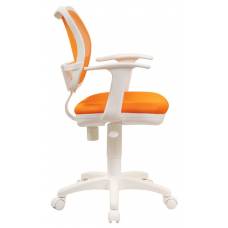 Детское кресло Бюрократ Ch-W797 оранжевый сиденье оранжевый TW-96-1 сетка/ткань крестовина пластик пластик белый