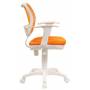 Детское кресло Бюрократ Ch-W797 оранжевый сиденье оранжевый TW-96-1 сетка/ткань крестовина пластик пластик белый купить  по выгодным ценам