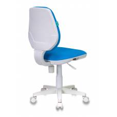 Детское кресло Бюрократ CH-W213 голубой TW-55 крестовина пластик пластик белый