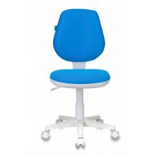 Детское кресло Бюрократ CH-W213 голубой TW-55 крестовина пластик пластик белый
