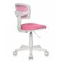 Детское кресло Бюрократ CH-W299 розовый TW-06A TW-13A крестовина пластик пластик белый купить  по выгодным ценам