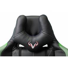 Игровое кресло Бюрократ VIKING 5 AERO черный/салатовый искусственная кожа с подголов. крестовина пластик