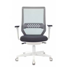 Кресло Бюрократ MC-W611N темно-серый TW-04 38-417 сетка/ткань крестовина пластик пластик белый (MC-W611N/DG/417G)
