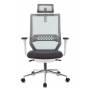 Кресло руководителя Бюрократ MC-W612N-H темно-серый TW-04 38-417 с подголов. крестовина металл хром пластик белый (MC-W612N-H/DG/417G) купить  по выгодным ценам