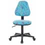Кресло детское Бюрократ KD-4 голубой Sticks 06 крестовина пластик (KD-4/STICK-BLUE) купить  по выгодным ценам