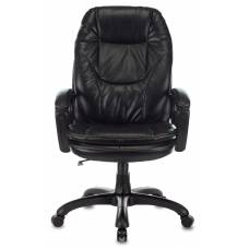 Кресло руководителя Бюрократ CH-868N черный Leather Venge Black эко.кожа крестовина пластик (CH-868N/BLACK)