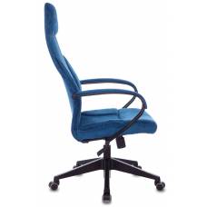 Кресло руководителя Бюрократ CH-608Fabric темно-синий Velvet 29 крестовина пластик (CH-608/FABRIC-DBLUE)