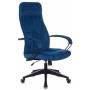 Кресло руководителя Бюрократ CH-608Fabric темно-синий Velvet 29 крестовина пластик (CH-608/FABRIC-DBLUE) купить  по выгодным ценам