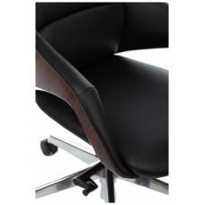 Кресло руководителя Бюрократ _DAO-2 черный кожа с подголов. крестовина алюминий (_DAO-2/BLACK)