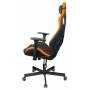Игровое кресло Knight Outrider черный/оранжевый ромбик эко.кожа с подголов. крестовина металл (KNIGHT OUTRIDER BO) купить  по выгодным ценам